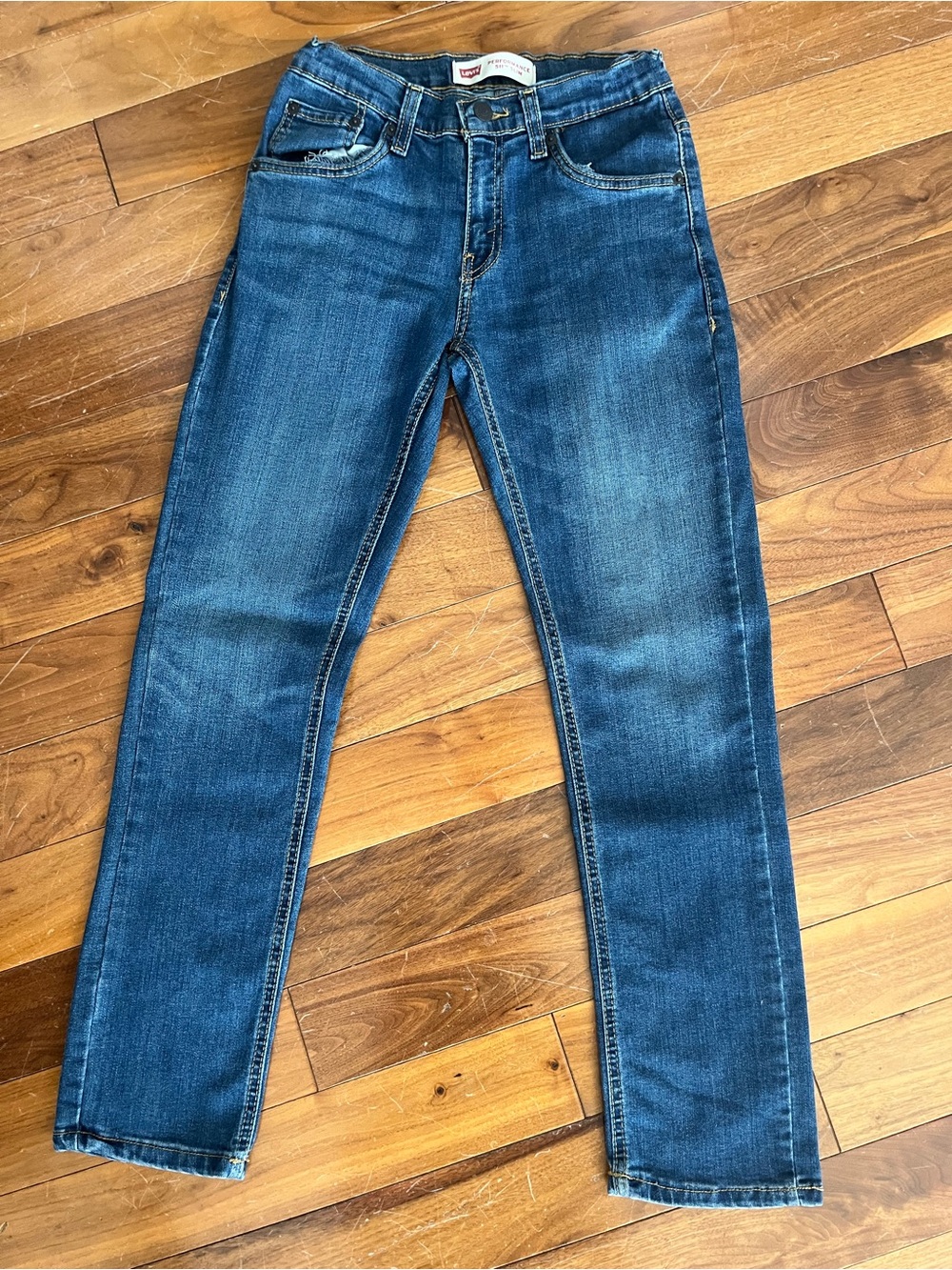 Levi's Boys Performance Slim Straight Jeans - Blue : Size 12